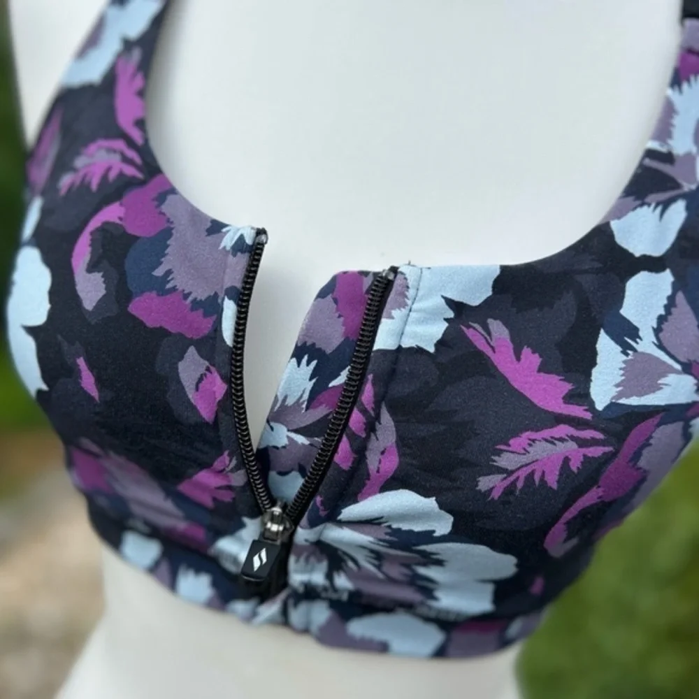 Sketchers Orchard bloom zip sports bra